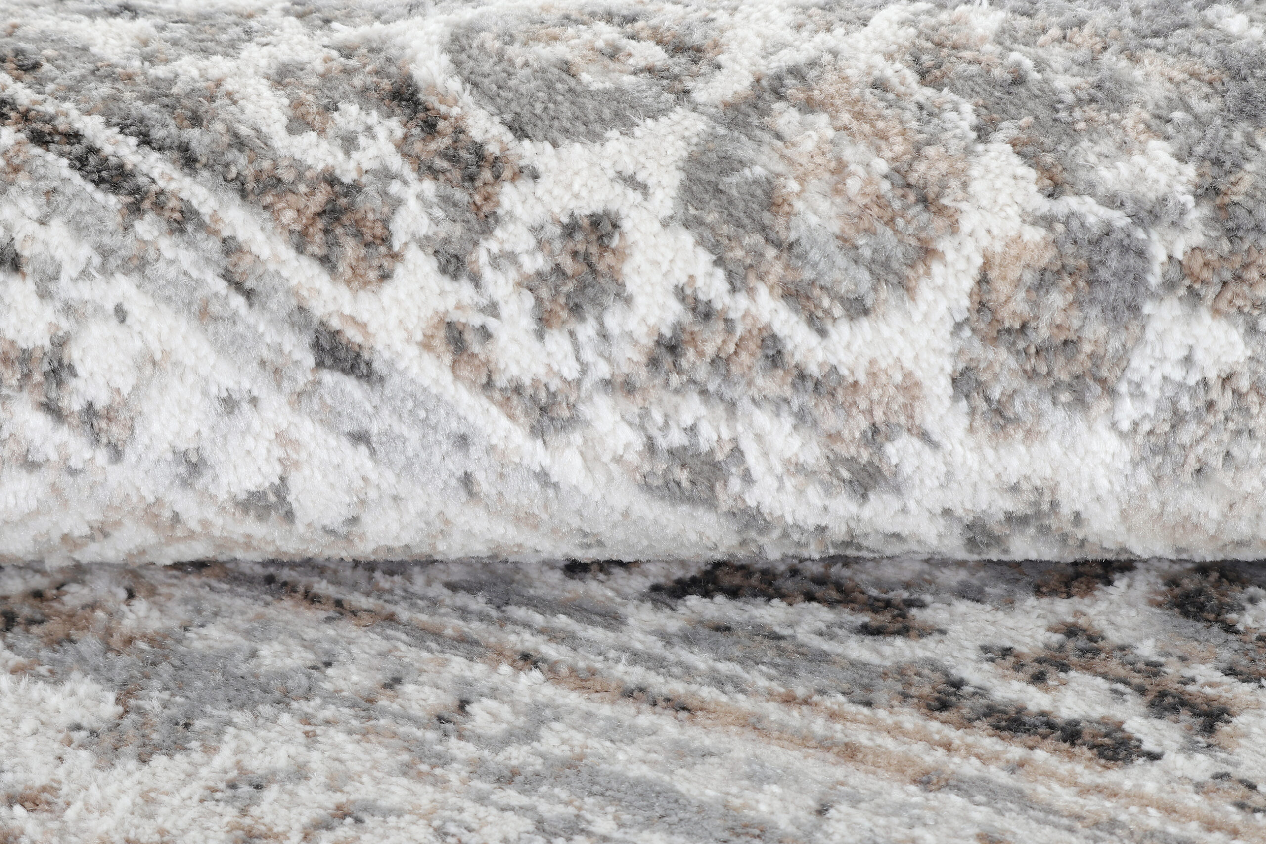 Vloerkleed Valley Rond Grijs Vintage Gebloemd