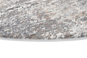 Vloerkleed Valley Rond Grijs Vintage Gebloemd