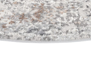 Vloerkleed Valley Rond Grijs Ornamenten Vintage