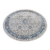 Vloerkleed Valley Rond Grijs Blauw Ornamenten Vintage