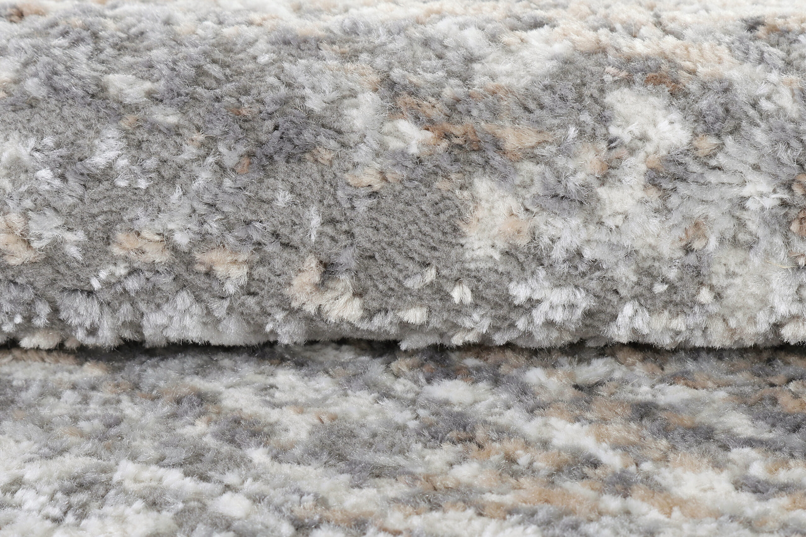 Vloerkleed Valley Rond Donker Grijs Abstract Lijnen