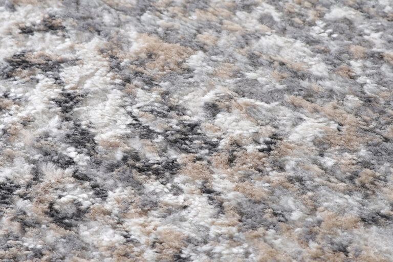 Vloerkleed Valley Rond Donker Grijs Abstract Lijnen