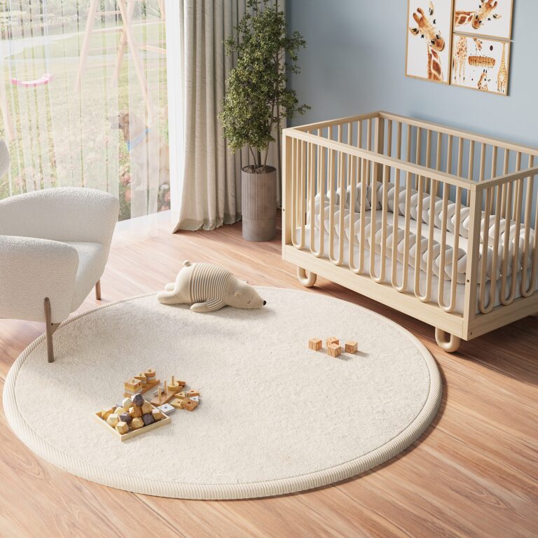 Kinderkleed Fluffin Rond Beige
