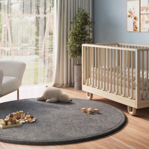 Kinderkleed Fluffin Rond Donkergrijs