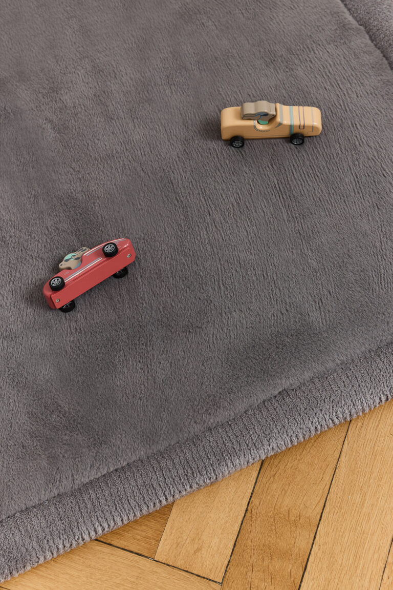 Kinderkleed Fluffin Vierkant Donkergrijs