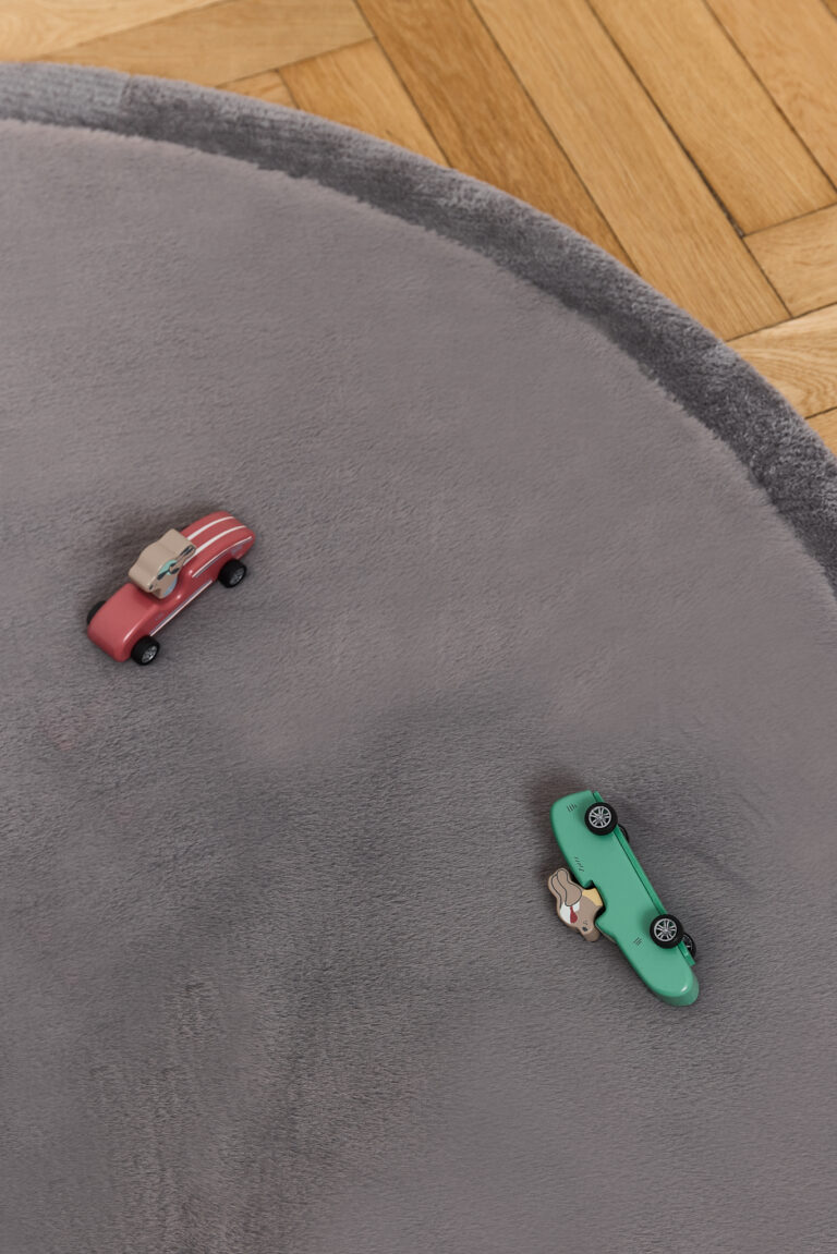 Kinderkleed Fluffin Rond Donkergrijs