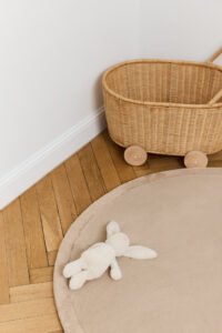 Kinderkleed Fluffin Rond Beige