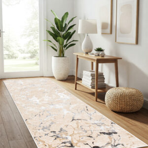 Loper Crystal Beige Grijs Modern