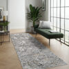 Loper Crystal Donkergrijs Beige Modern