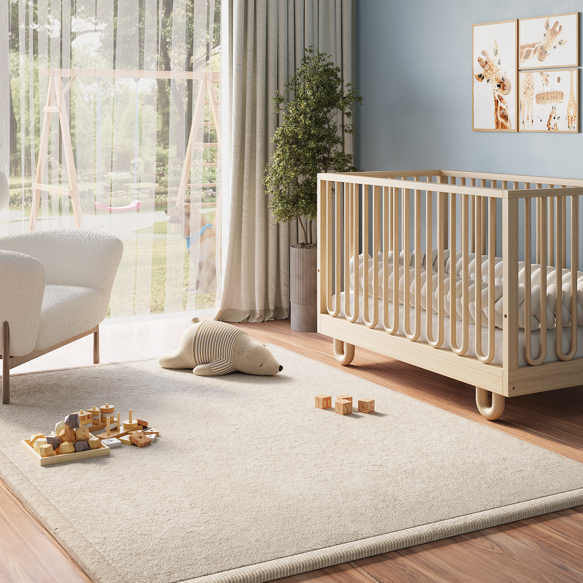 Kinderkleed Fluffin Beige