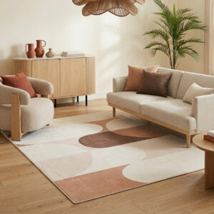 Vloerkleed Wisp Beige Pastel Geometrisch