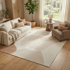 Vloerkleed Wisp Licht Beige Geometrisch