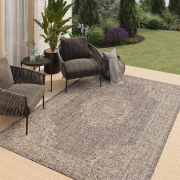 Buitentapijt Melissa Bruin Vintage