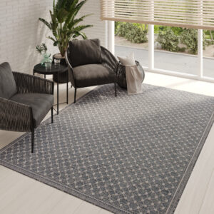 Buitentapijt Melissa Blauw Ruiten