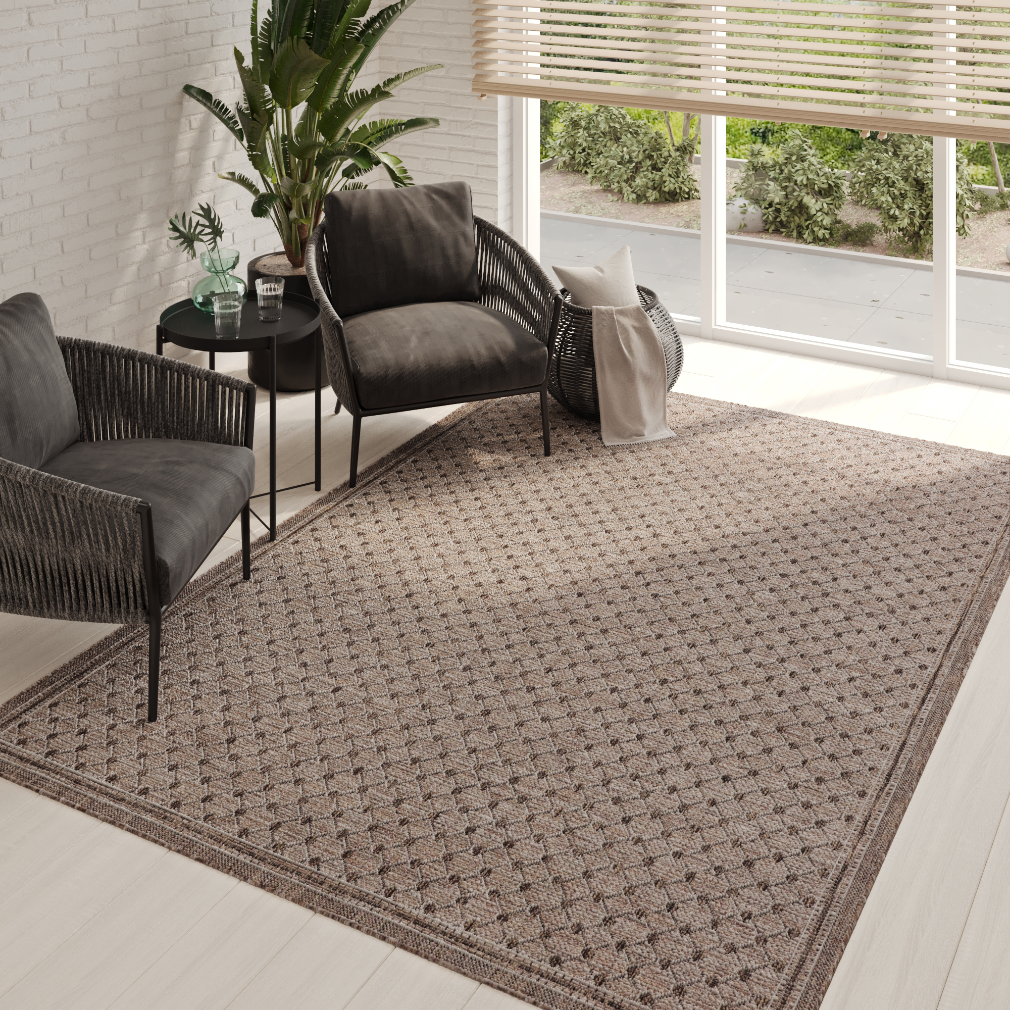 Buitentapijt Melissa Bruin Ruiten