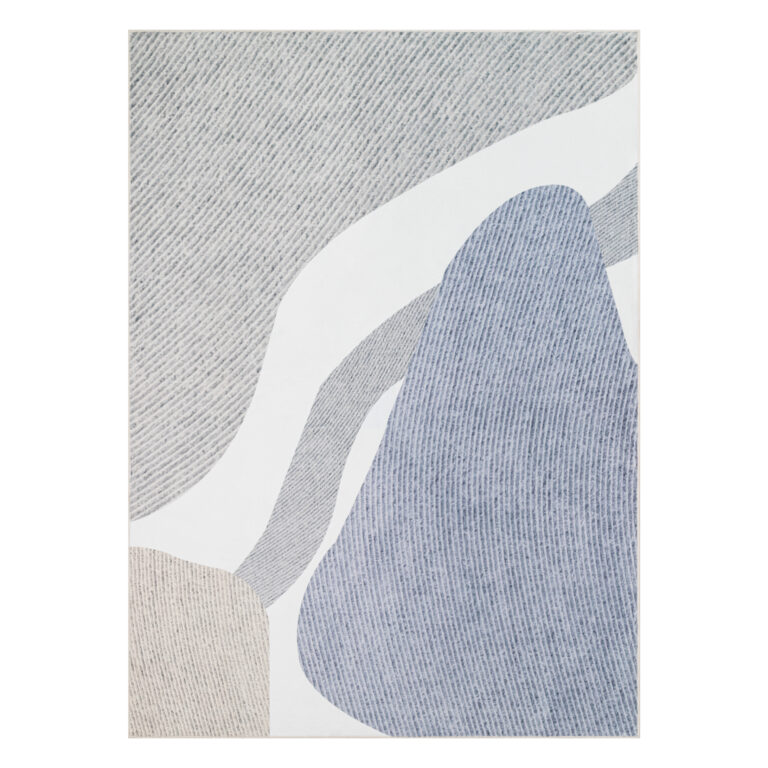 Vloerkleed Wisp Grijs Blauw Abstract