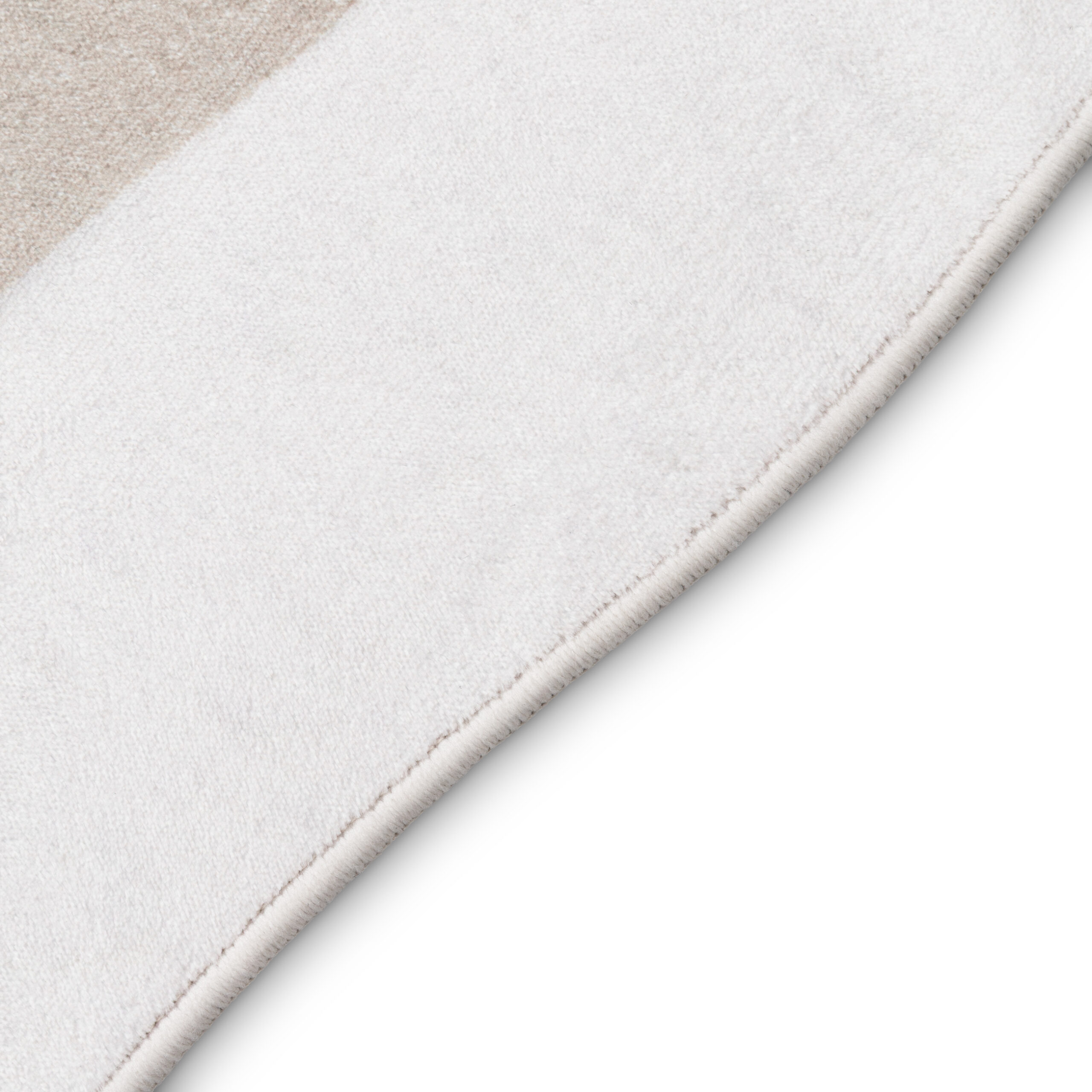 Vloerkleed Wisp Met Onregelmatige Vorm Beige