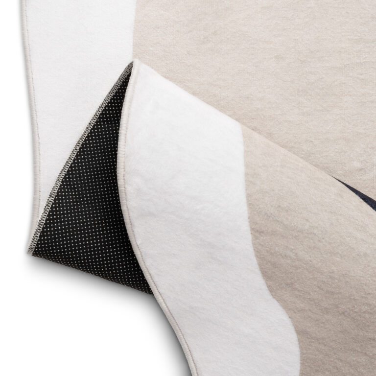 Vloerkleed Wisp Met Onregelmatige Vorm Beige