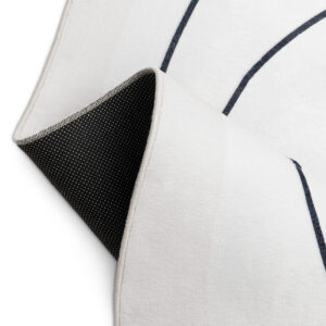 Vloerkleed Wisp Met Onregelmatige Vorm Wit Lijnen