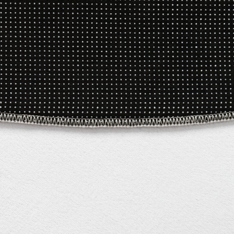 Vloerkleed Wisp Met Onregelmatige Vorm Wit Lijnen