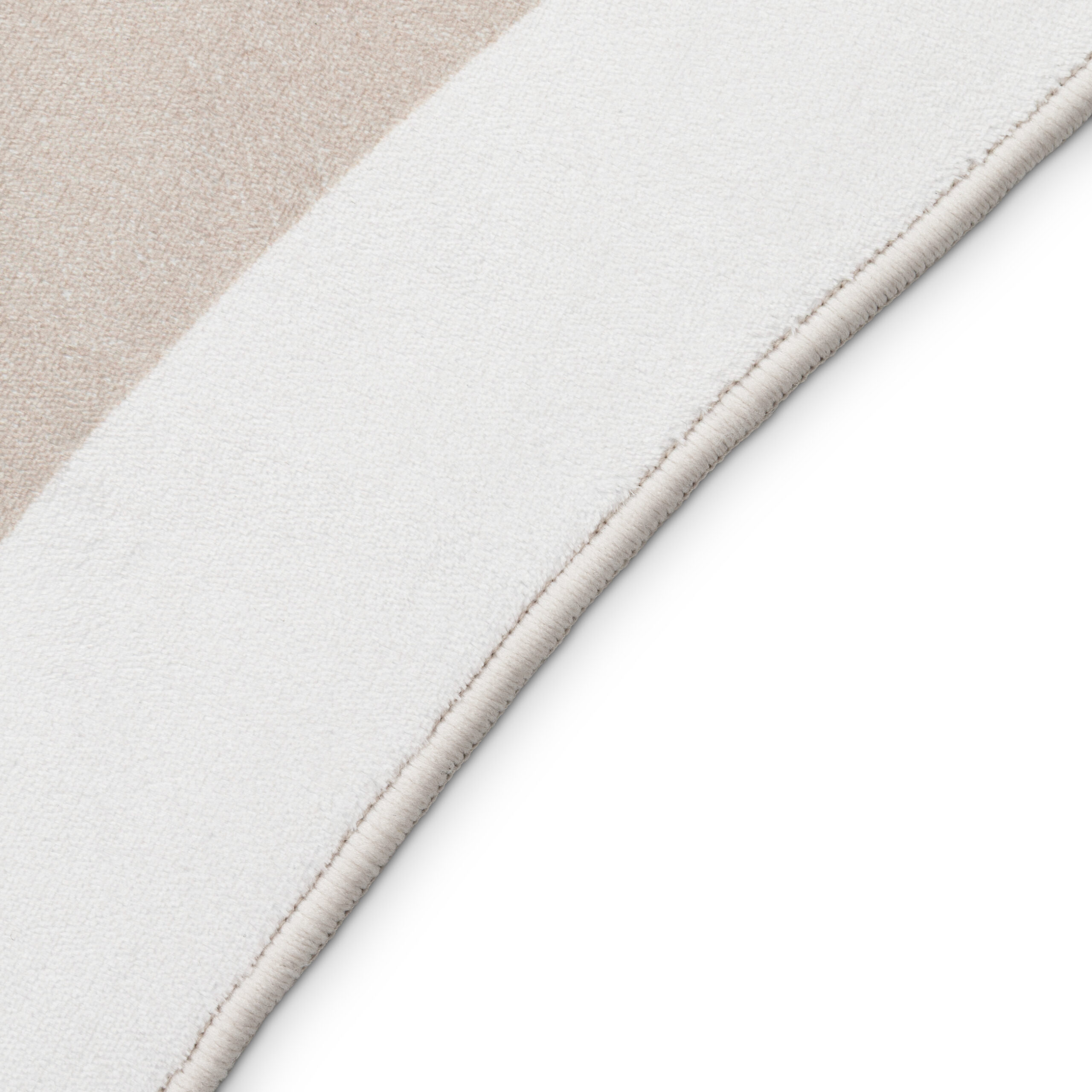 Vloerkleed Wisp Met Onregelmatige Vorm Beige Lijnen