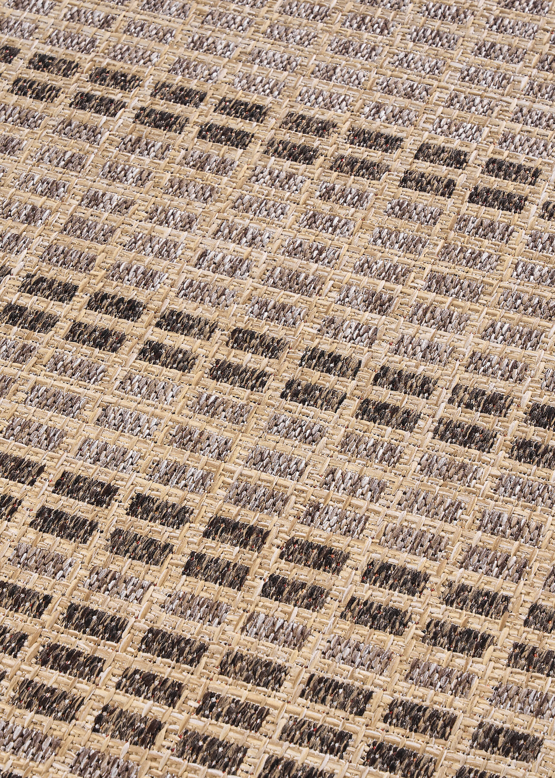 Buitenkleed Yucana Beige Bruin Ruit