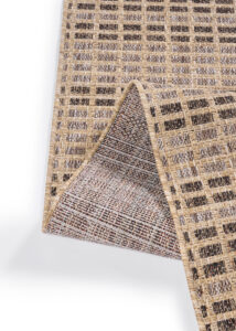 Buitenkleed Yucana Beige Bruin Ruit