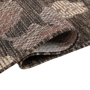 Buitentapijt Melissa Bruin Bloemen