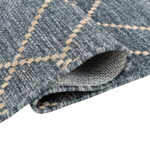 Buitentapijt Melissa Blauw Geometrisch