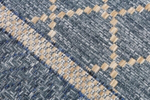 Buitentapijt Melissa Blauw Geometrisch