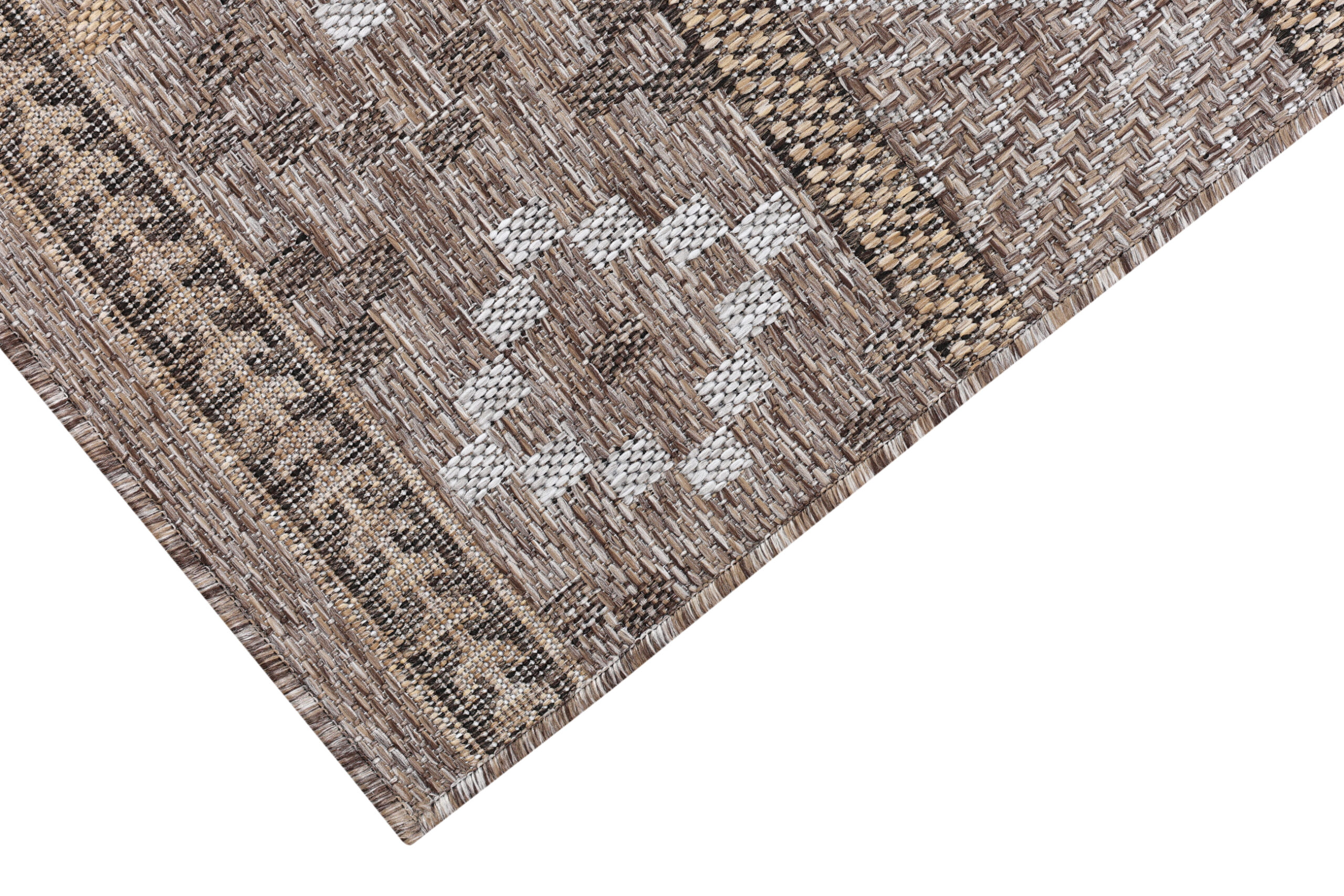 Buitentapijt Melissa Bruin Geometrisch