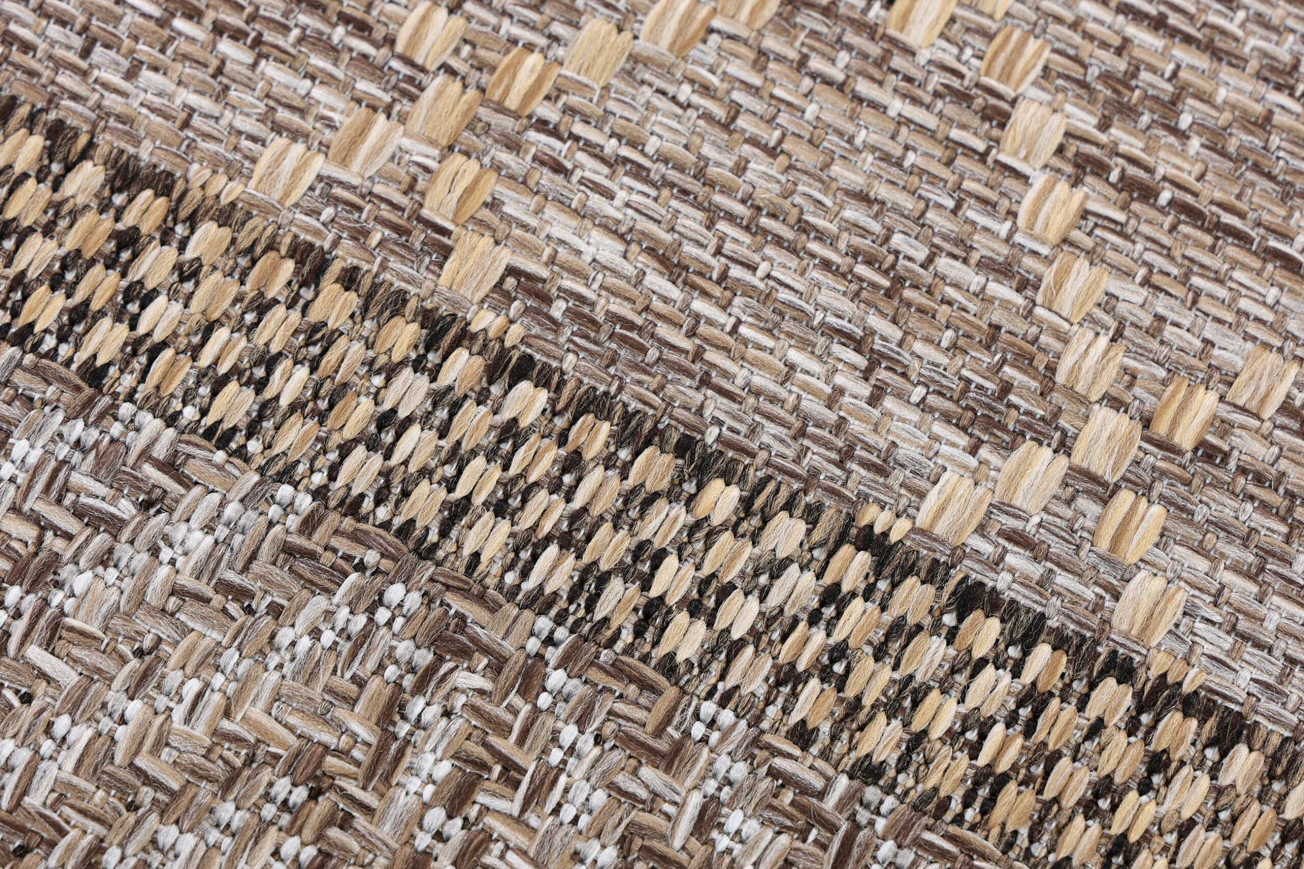 Buitentapijt Melissa Bruin Geometrisch