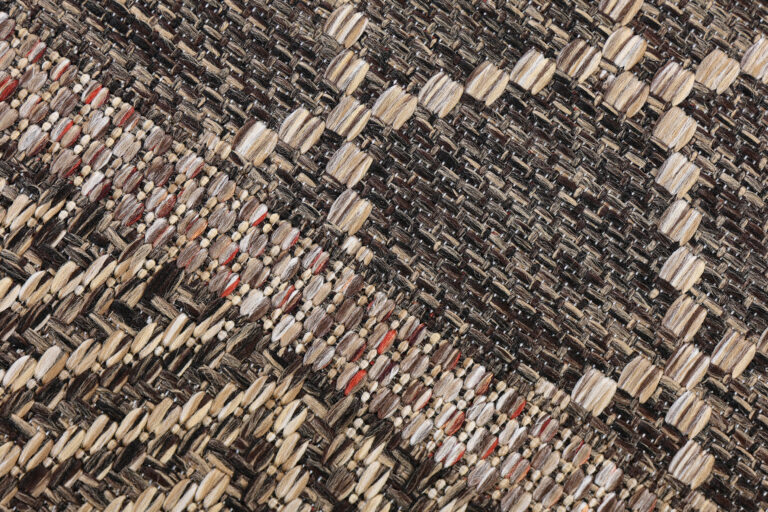 Buitentapijt Melissa Donker Bruin Geometrisch