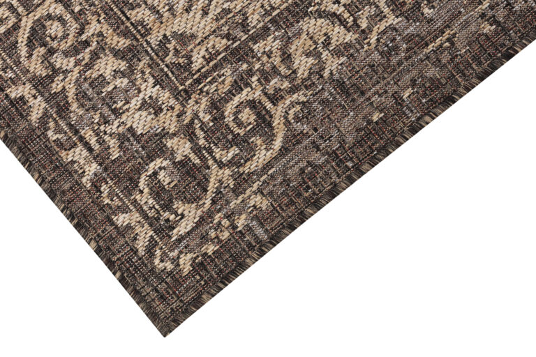 Buitentapijt Melissa Donker Bruin Vintage
