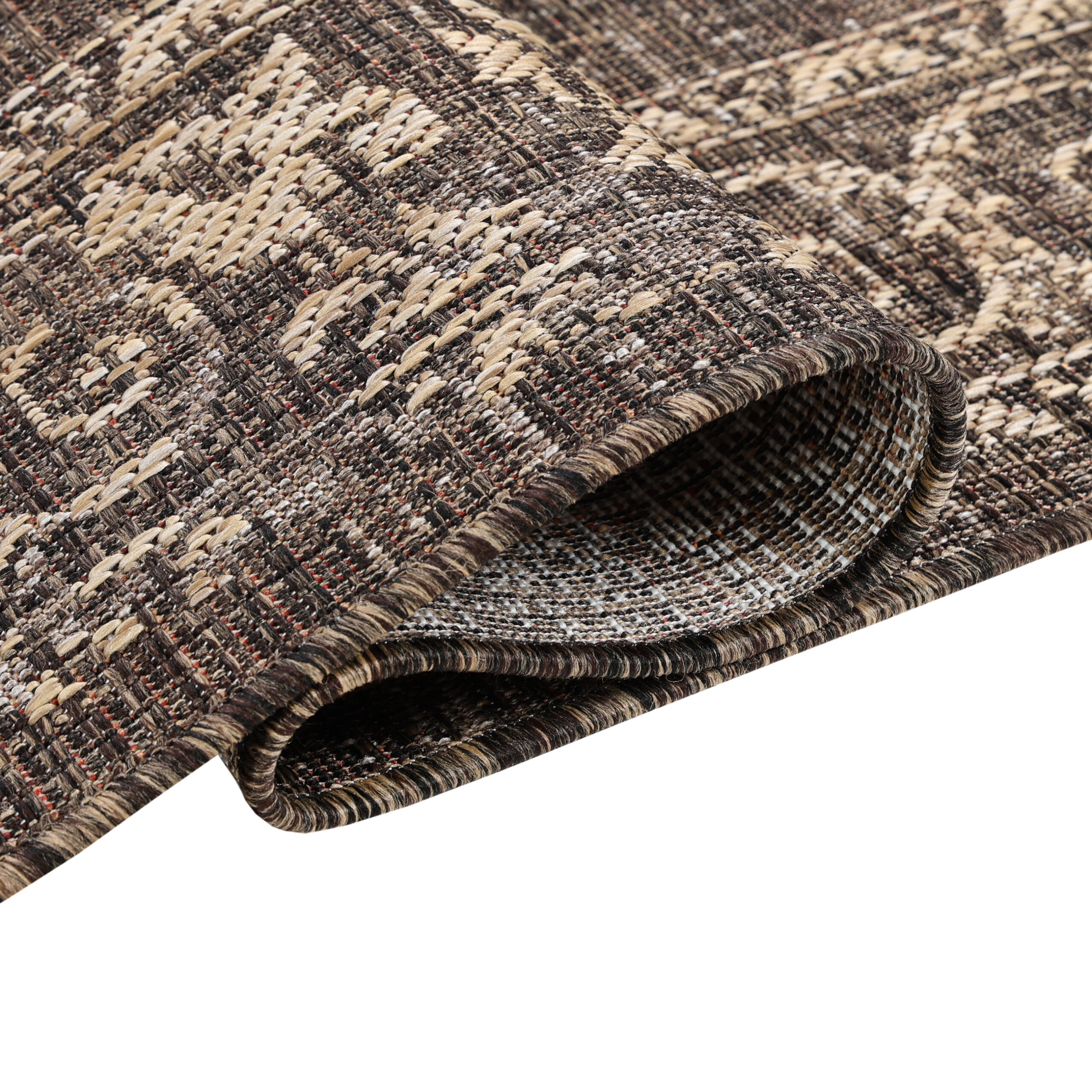 Buitentapijt Melissa Donker Bruin Vintage