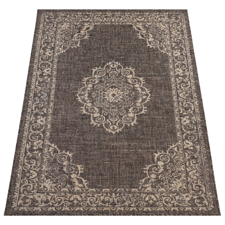 Buitentapijt Melissa Donker Bruin Vintage