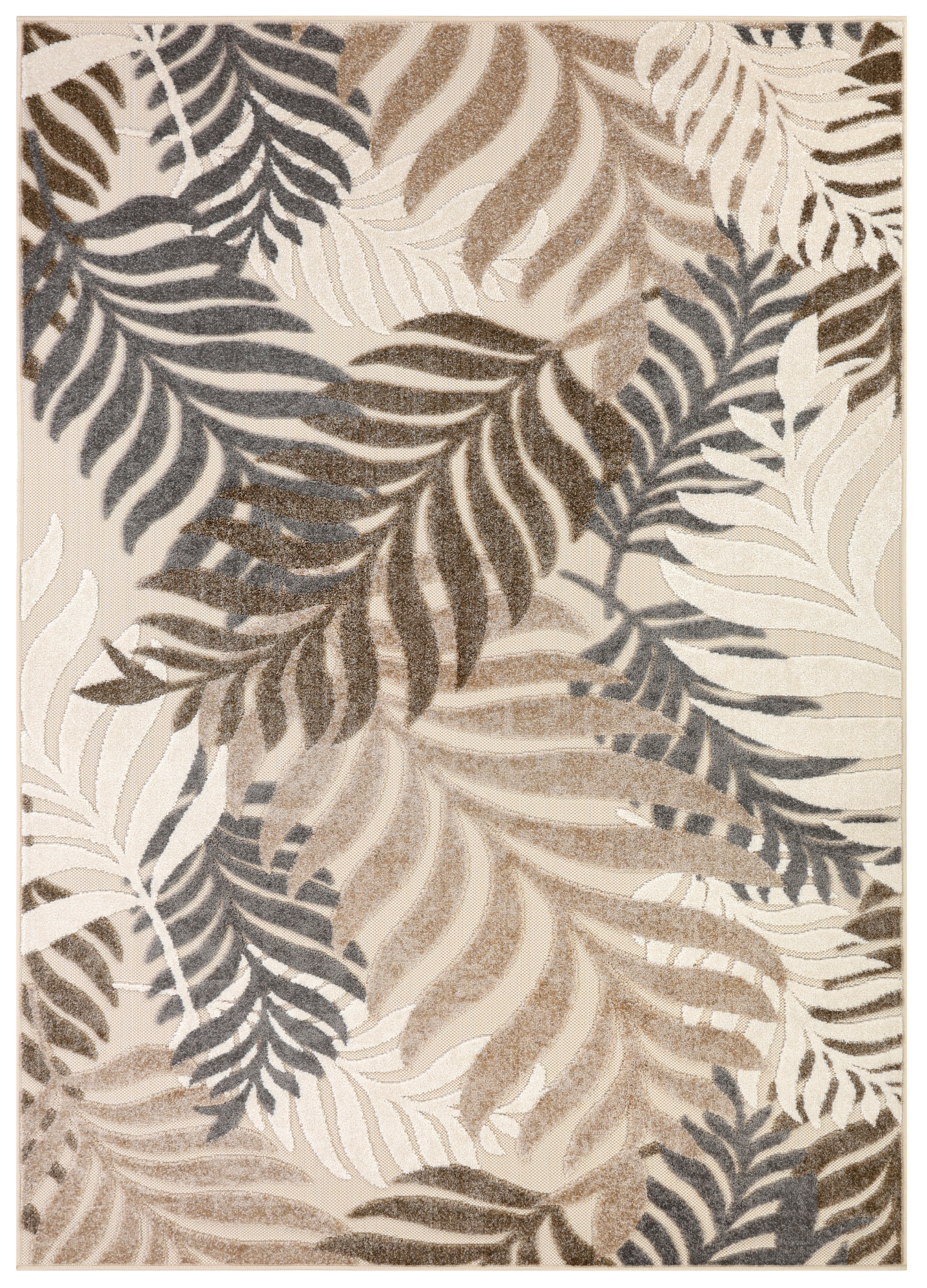 Buitentapijt Patio Beige Bladeren