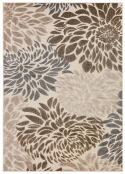Buitentapijt Patio Beige Bloemen