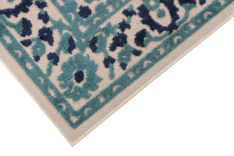 Buitenkleed Patio Blauw Rozet