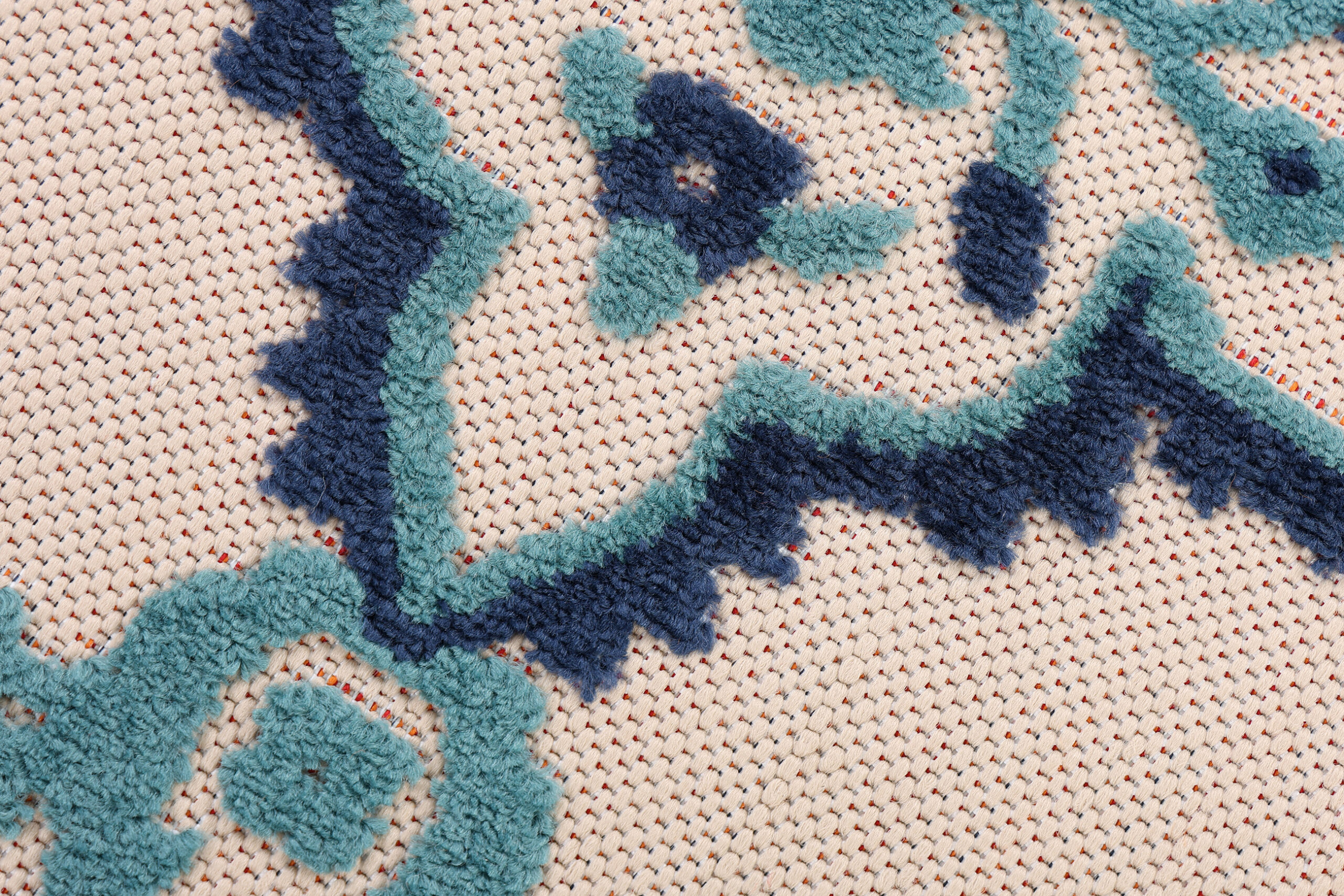 Buitenkleed Patio Blauw Rozet