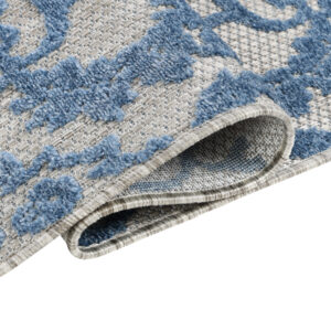 Buitenkleed Patio Blauw Ornamenten