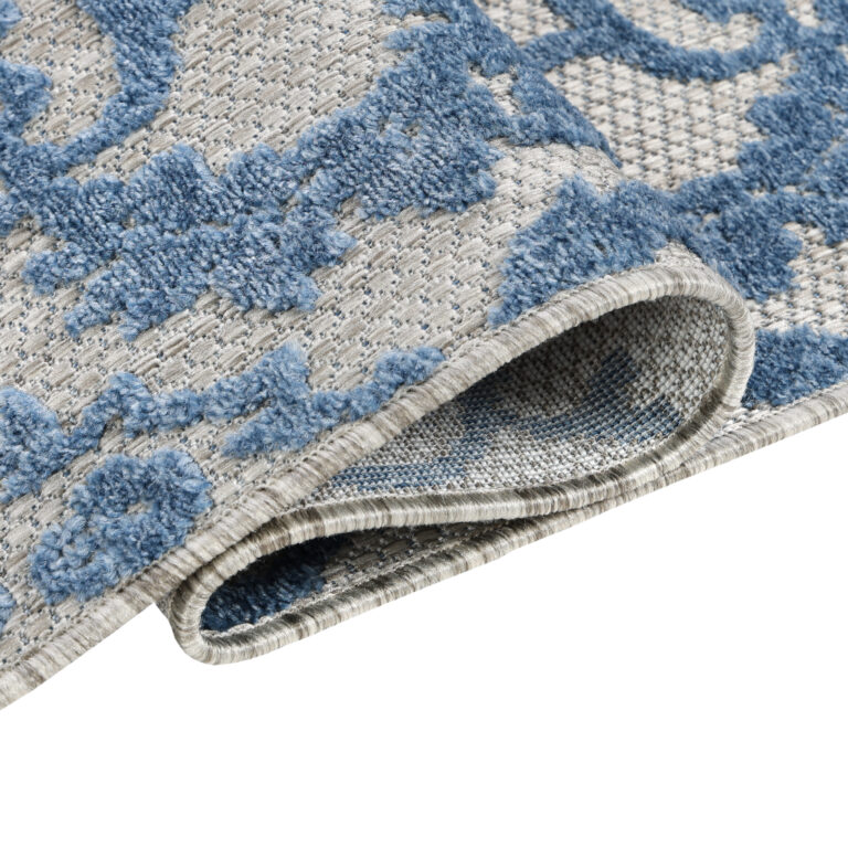 Buitenkleed Patio Blauw Ornamenten