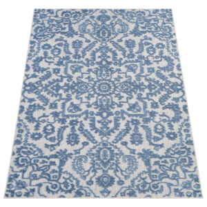 Buitenkleed Patio Blauw Ornamenten