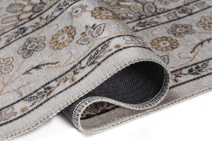 Vloerkleed Dubai Beige Bloemenmotief Antislip