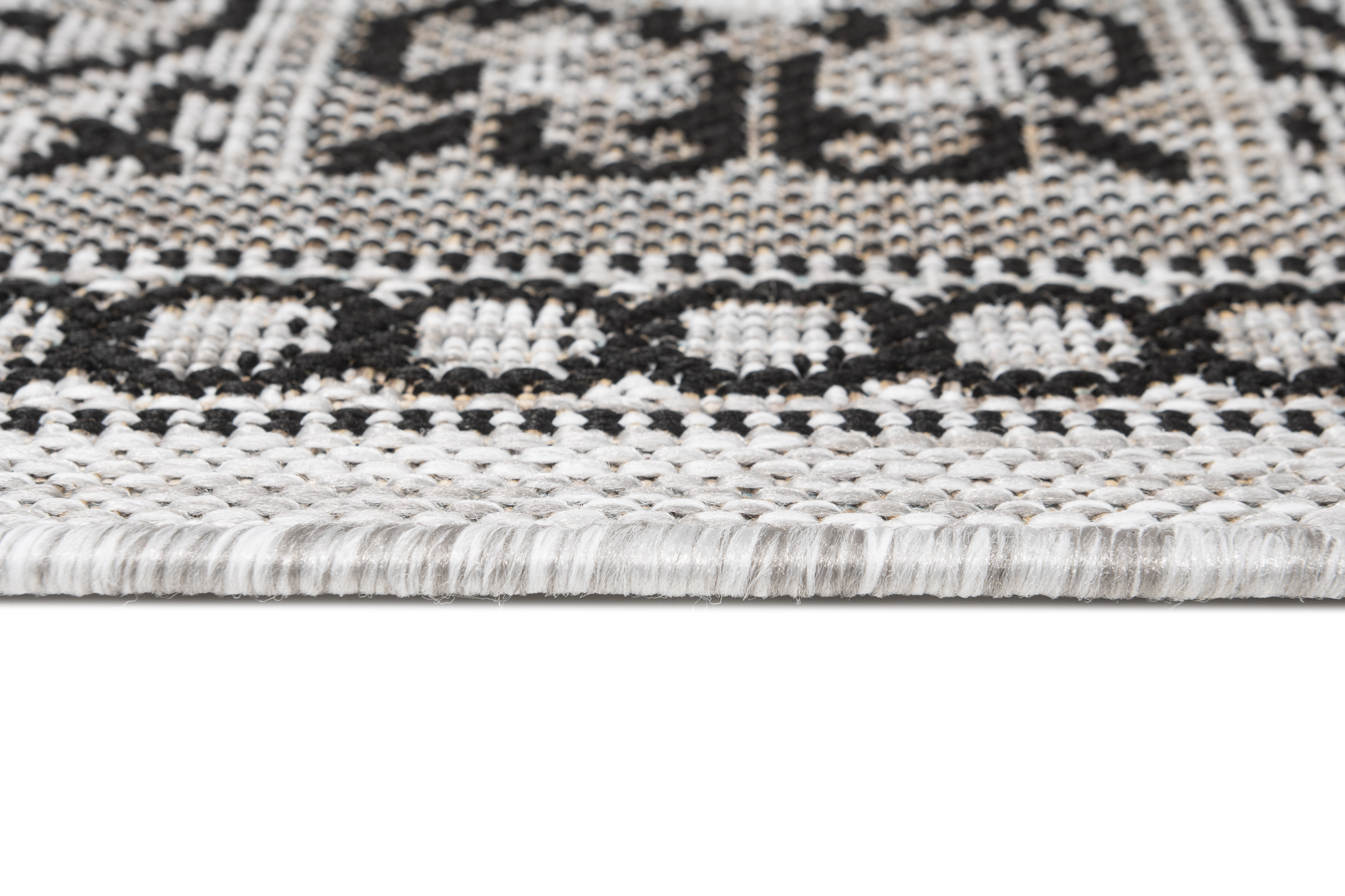 Loper Melissa Grijs Zwart Mozaïek Indoor Outdoor