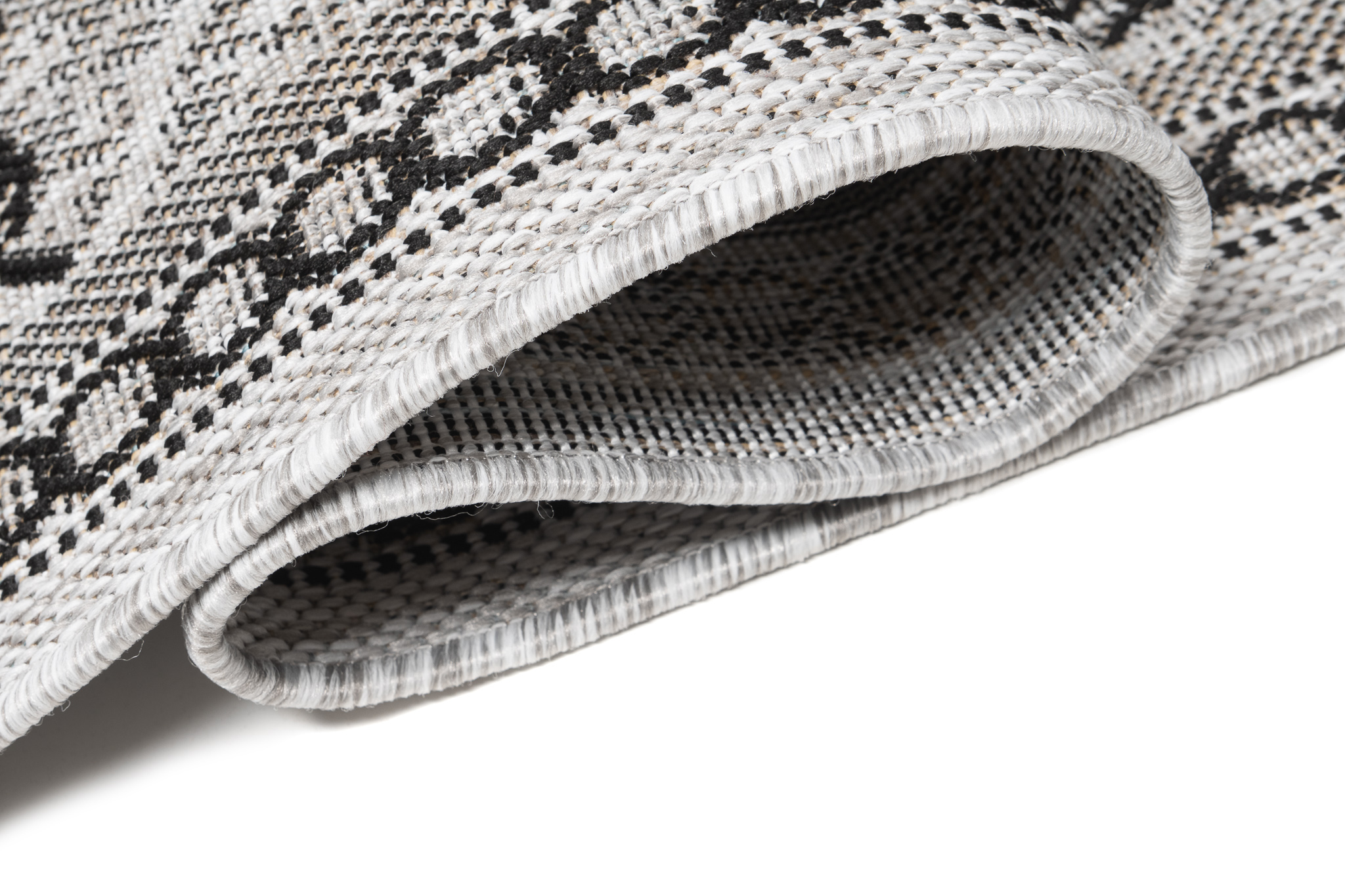 Loper Melissa Grijs Zwart Mozaïek Indoor Outdoor