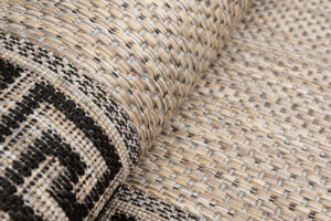 Loper Melissa Bruin Zwart Zigzag Indoor Outdoor