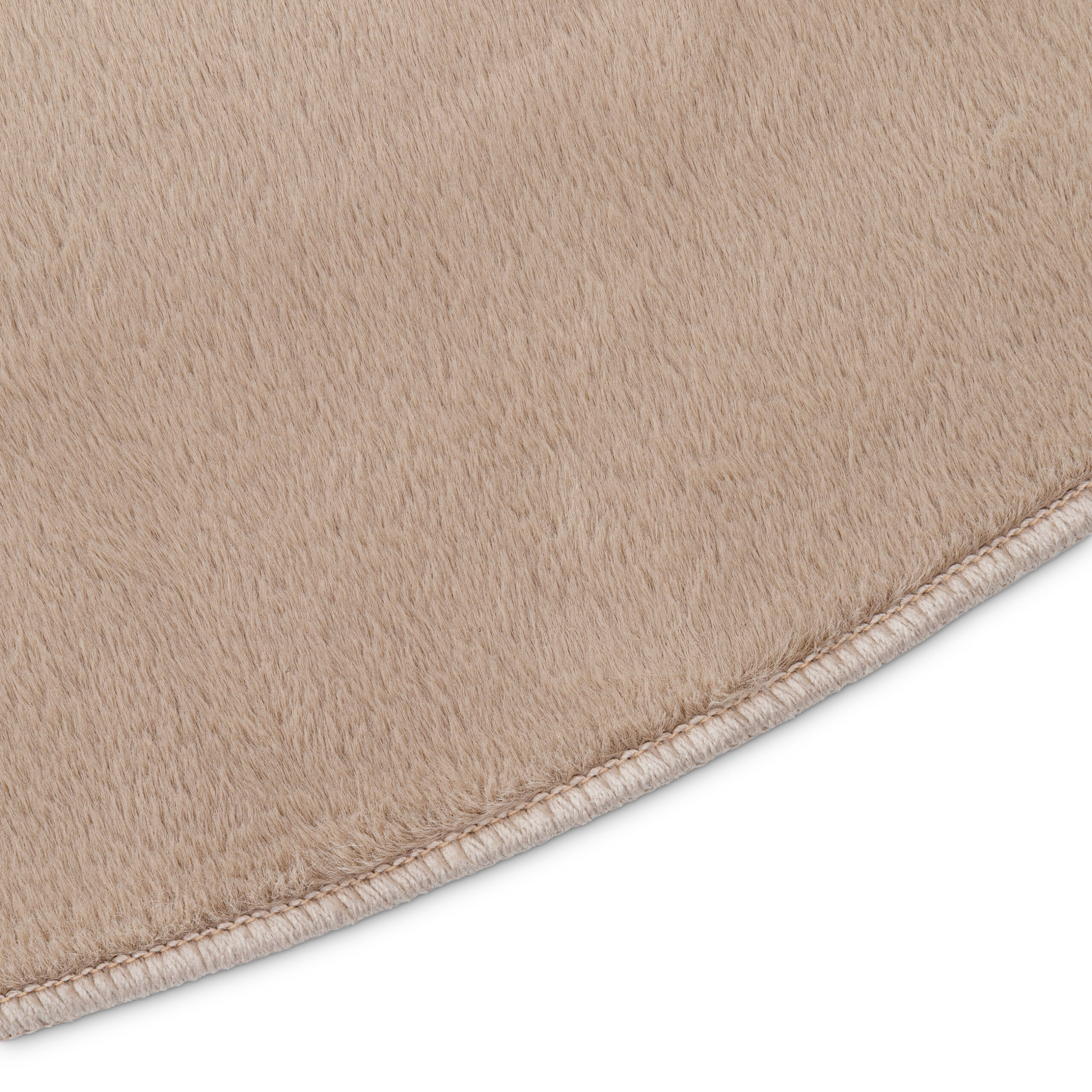 Vloerkleed Lumi Rond Bruin Antislip