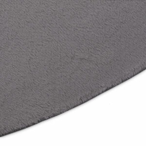 Vloerkleed Lumi Rond Donkergrijs Antislip