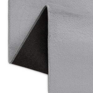 Vloerkleed Lumi Vierkant Lichtgrijs Antislip